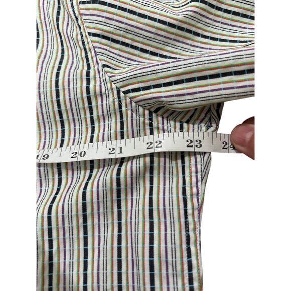 Robert Graham Tailored Fit Villa Multicolor Striped Button Up Shirt Men's L - Picture 6 of 10